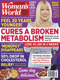Suzanne Somers magazine cover appearance Woman's World October 17, 2022