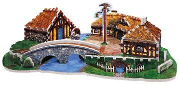 hobbiton, lord of the rings jigsaw puzzles, shire of the hobbits puzzle hobbiton