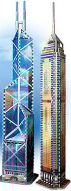 puzz3d bank of china, wrebbit three-dimensional puzzles, central plaza jigsaw puzzle, 3d puzz, wrebi