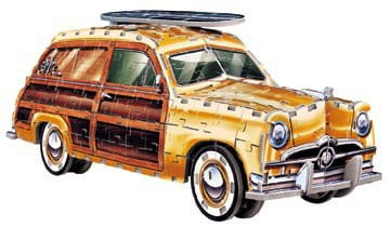 ford woody station wagon 3d jigsaw puzzle, wrebbit puzz3d 350 pieces, average difficulty fordwoodystationwagon