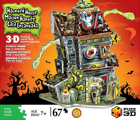 Haunted House, 67 Piece Jigsaw Puzzle Made by WrebbitHaunted Hous