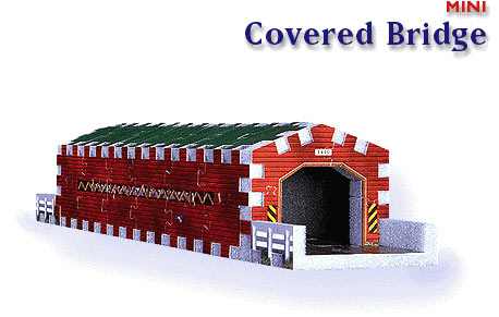 covered bridge, mini 3dpuzz, 66 pieces, jigsaw puzzles coveredbridge