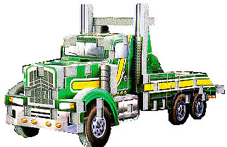 tow truck jigsaw puzzle, 3d mini puzz3d, 82 pieces, 3dpuzzles, wrebbit, rare puzz mini towtruck