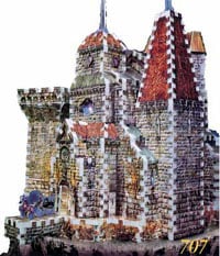 dracula's castle 3d puzzle by wrebbit, puzz3d rare jigsaw puzzle draculascastle