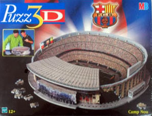Camp Nou, 682 Piece 3D Jigsaw Puzzle Made by Wrebbit Puzz-3D, cam