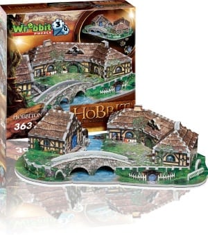 hobbiton from lord of the rings jigsaw puzzles, shire of the hobbits puzzle hobbiton-3d