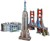 usa landmarks trip-pack, 3 in 1 jigsaw 3d puzzles, washington white house, golden gate bridge, empir Puzzle