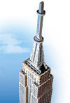 3d jigsaw puzzle, empire state building, glow in the dark puzzle, wrebit puzzle company, puzz3d, sky Puzzle