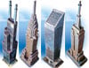 glow in the dark skyscraper 3d puzzles, chrysler building puzzle, sears tower, empire state building Puzzle