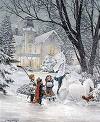jigsaw puzzle of a painting by D. R. Laird of a winter scene, magic of winter, 1000 pieces perfalock Puzzle