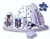 3d mini puzzle of an igloo eskimo, wrebbit puzz3d, 55 pieces, eskimoigloo Puzzle