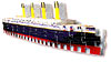 jigsaw puzzle manufactured by wrebbit depicting the famous vessel titanic, easy 56 pieces