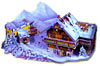 jigsaw puzzle, ski chalet, puzz-3d manufactured by wrebbit, snow scene Puzzle
