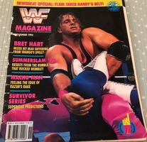 Bret Hart magazine cover appearance World Wrestling Federation (WWF) # 11, November 1992