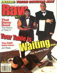 Triple H magazine cover appearance World Wrestling Federation Raw July 2000