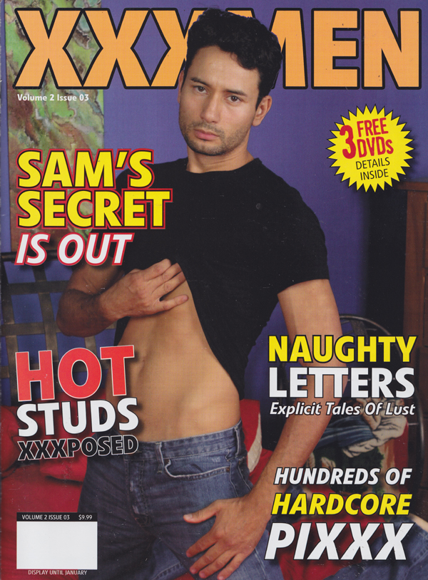 XXX Men Vol. 2 # 3, Naughty Letters: Explicit Tales of Lust,Hot Studs XXXPosed,Hardcore Pixxx,Survival of the Fittest, Coverguy Sam Photographed by XXX Men