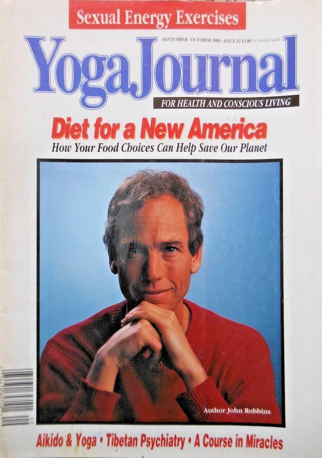 Yoga Journal September/October 1988 magazine back issue Yoga Journal magizine back copy 