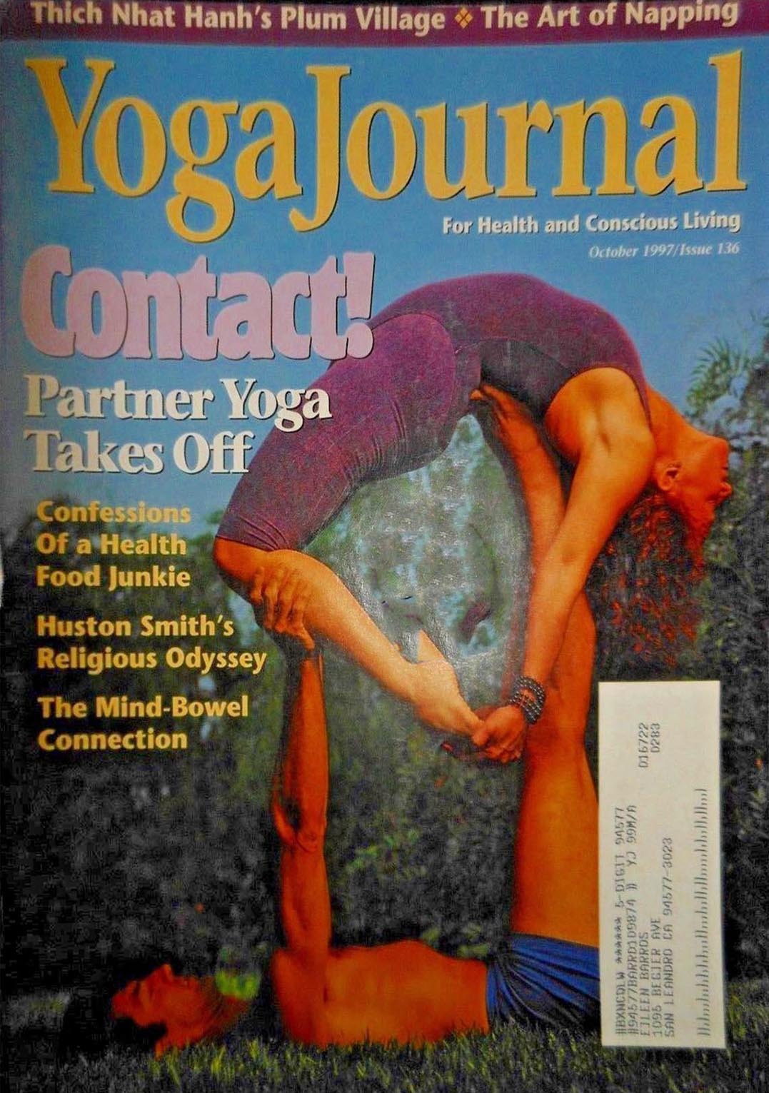 Yoga Journal October 1997 magazine back issue Yoga Journal magizine back copy 