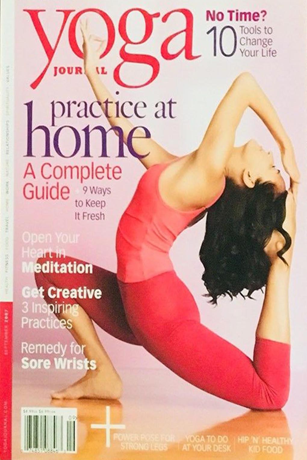 Yoga Journal September 2007 magazine back issue Yoga Journal magizine back copy 