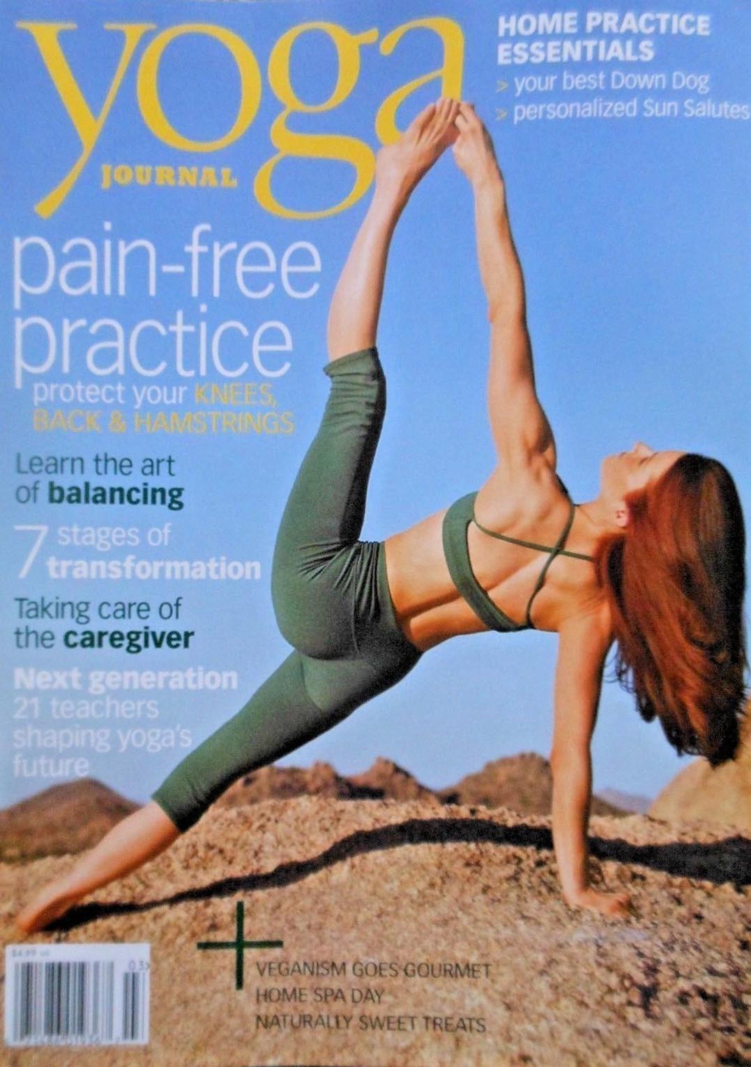 Yoga Journal March 2008 magazine back issue Yoga Journal magizine back copy 