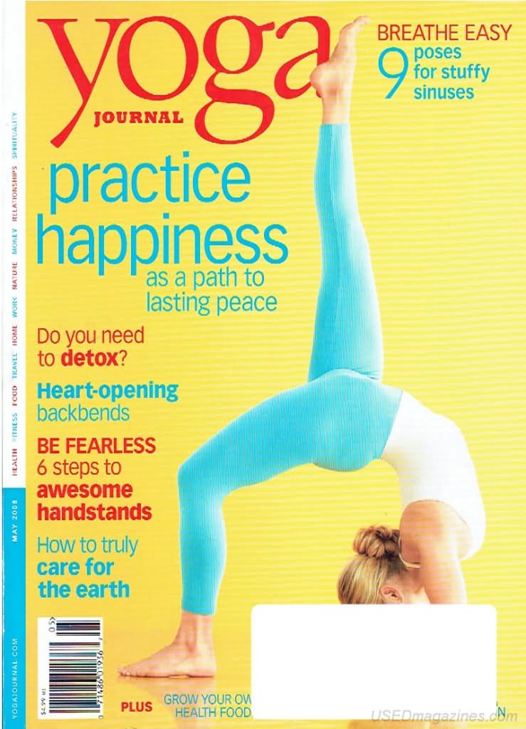 Yoga Journal May 2008 magazine back issue Yoga Journal magizine back copy 