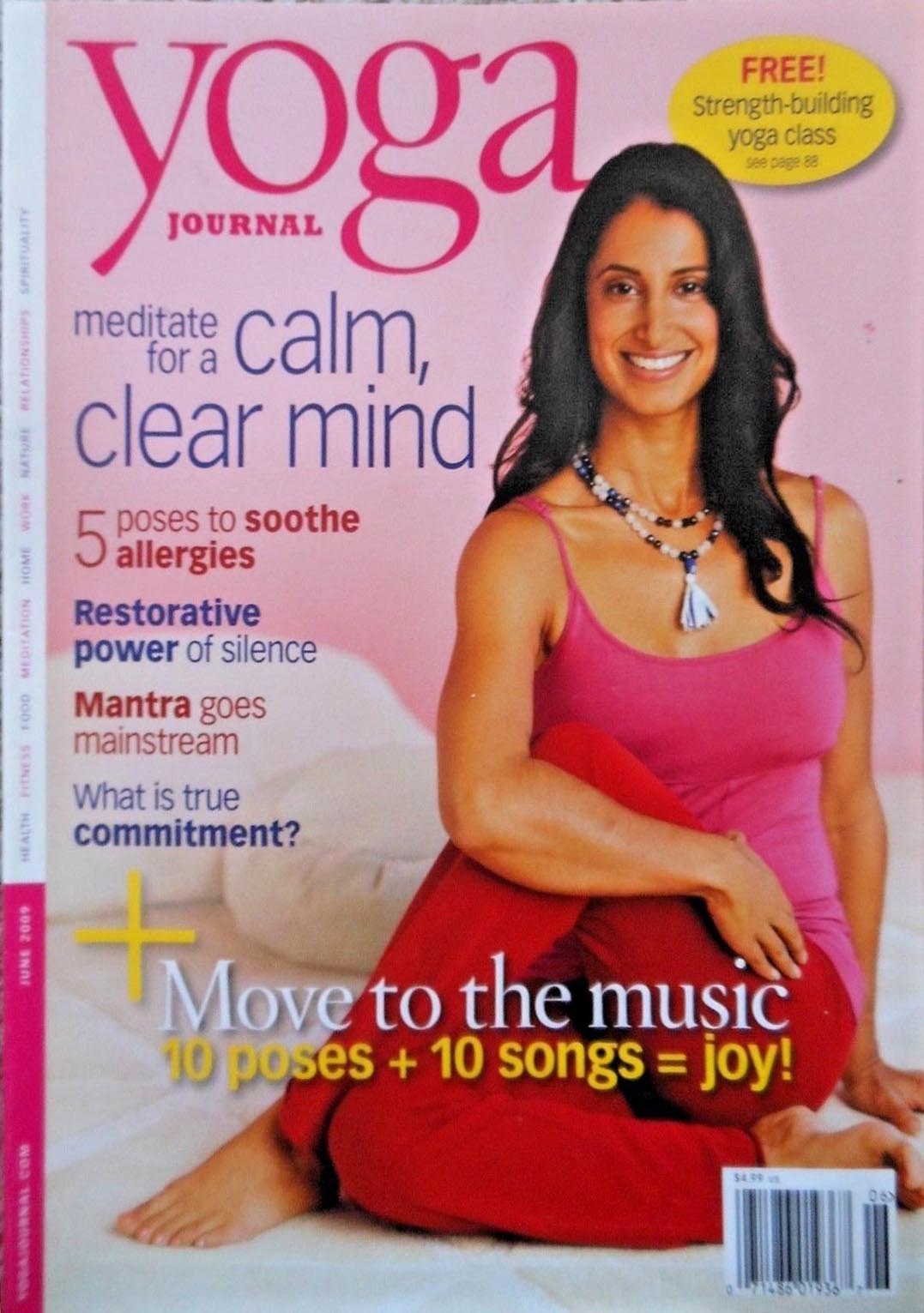 Yoga Journal June 2009 magazine back issue Yoga Journal magizine back copy 
