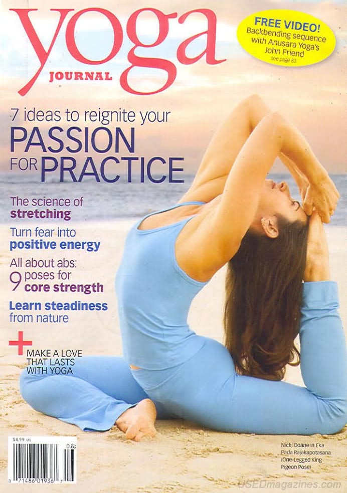 Yoga Journal August 2009 magazine back issue Yoga Journal magizine back copy 