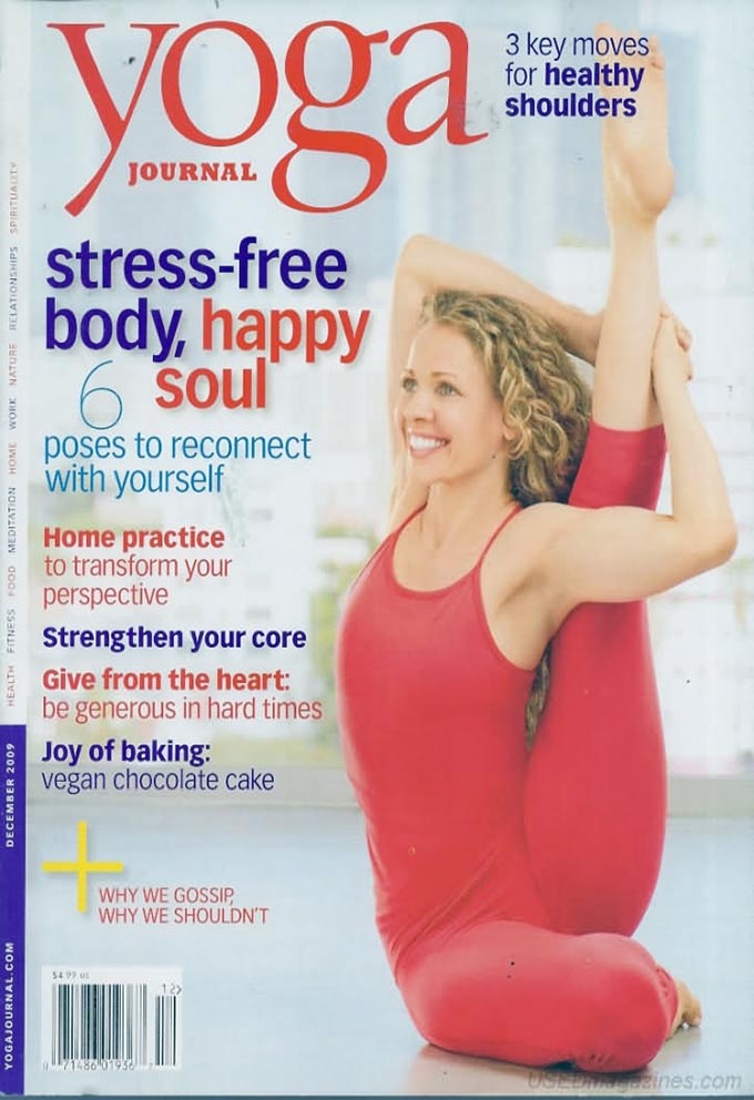 Yoga Journal December 2009 magazine back issue Yoga Journal magizine back copy 