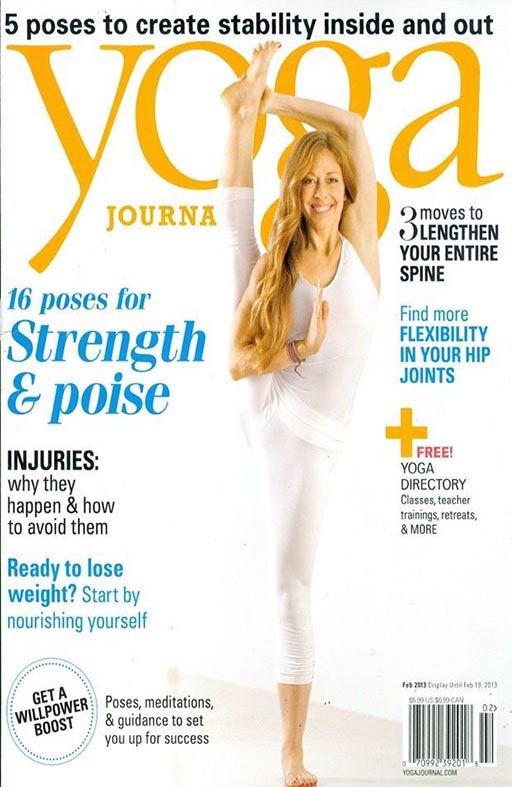 Yoga Journal February 2013 magazine back issue Yoga Journal magizine back copy 