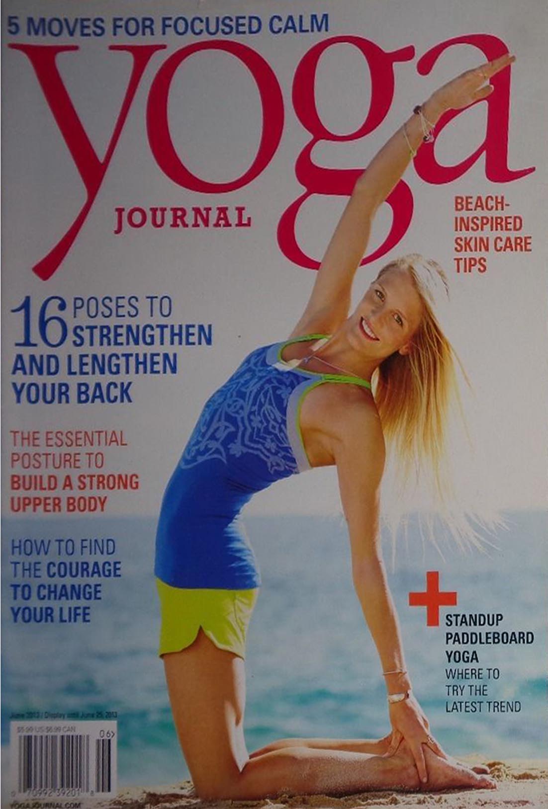 Yoga Journal June 2013 magazine back issue Yoga Journal magizine back copy 