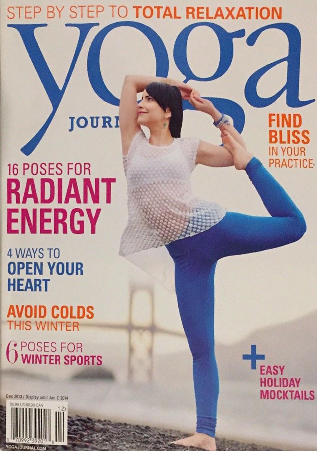 Yoga Journal December 2013 magazine back issue Yoga Journal magizine back copy 