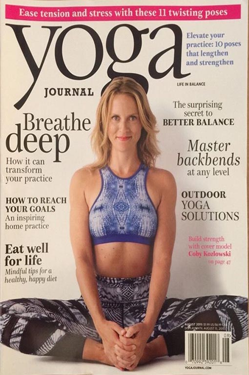 Yoga Journal August 2015 magazine back issue Yoga Journal magizine back copy 