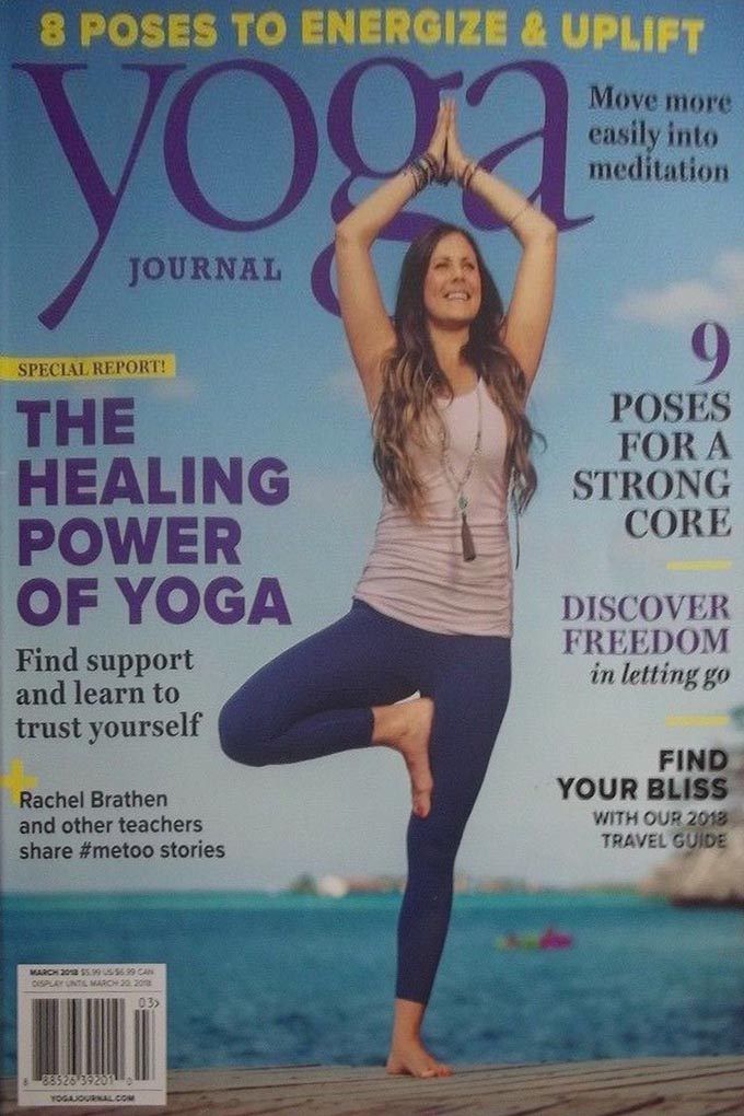 Yoga Journal March 2018 magazine back issue Yoga Journal magizine back copy 