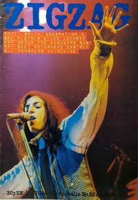 Patti Smith magazine cover appearance Zig Zag April/May 1978