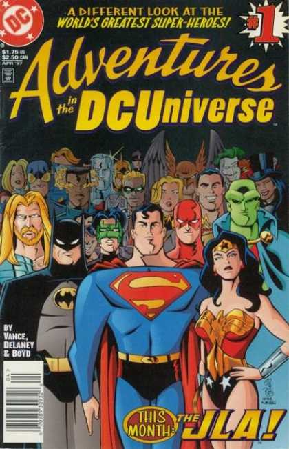 Adventures in the DC Universe Comic Book Back Issues of Superheroes by A1Comix