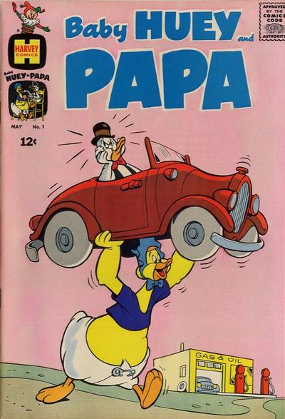 Baby Huey and Papa Comic Book Back Issues of Superheroes by A1Comix