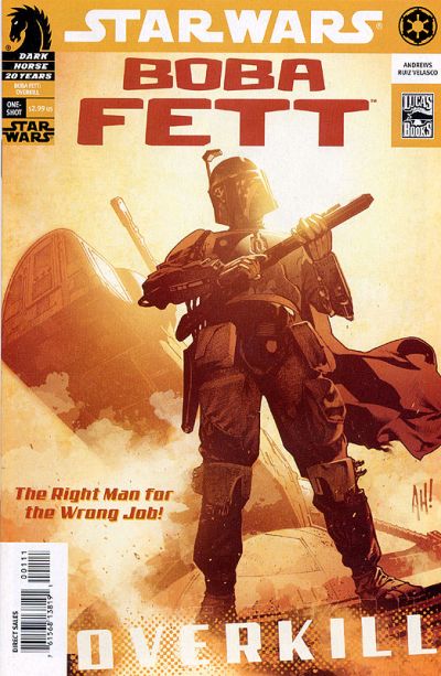 Star Wars Boba Fett Overkill Comic Book Back Issues by A1 Comix