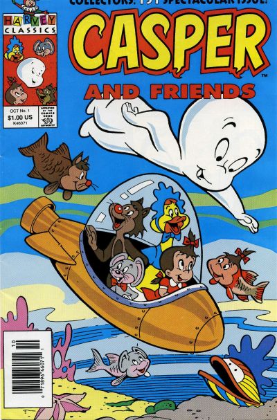 Casper and Friends Comic Book Back Issues of Superheroes by A1Comix