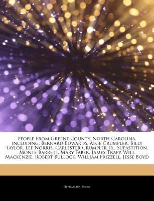 Articles on People from Greene County, North Carolina, Including magazine reviews