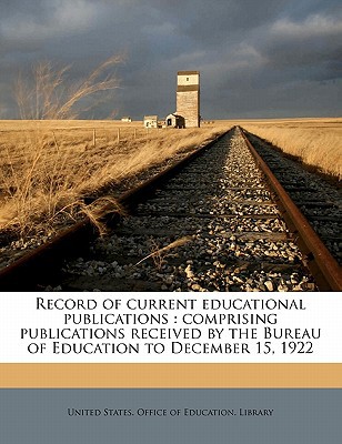 Record of Current Educational Publications magazine reviews