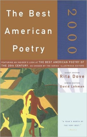 The Best American Poetry 2000 book written by Rita Dove