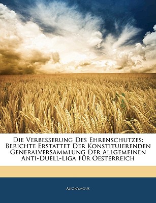 Die Verbesserung Des Ehrenschutzes magazine reviews