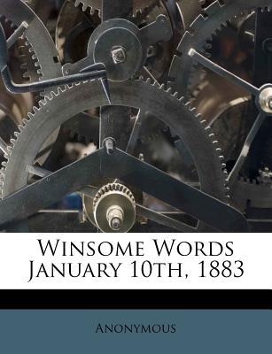 Winsome Words January 10th, 1883 magazine reviews