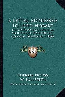 A Letter Addressed to Lord Hobart magazine reviews