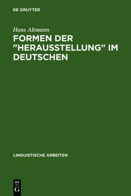 Formen Der Herausstellung Im Deutschen magazine reviews