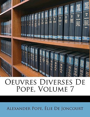 Oeuvres Diverses de Pope, Volume 7 magazine reviews