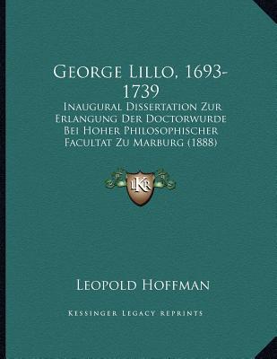 George Lillo, 1693-1739 magazine reviews