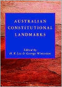 Australian Constitutional Landmarks book written by H. P. Lee
