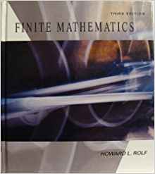 Finite mathematics book written by Howard L. Rolf,Gareth Williams
