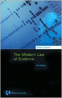 The Modern Law of Evidence book written by Adrian Keane